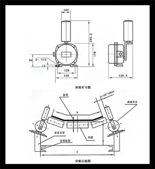 耐腐蝕兩級跑偏開關PLQ-R IP54規(guī)格齊全_耐腐蝕兩級跑偏開關KBW-220P防爆兩級跑偏開關